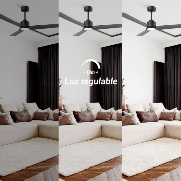 SULION ANNE XL VENTILADOR LED MARRON OXIDO - Imagen 8