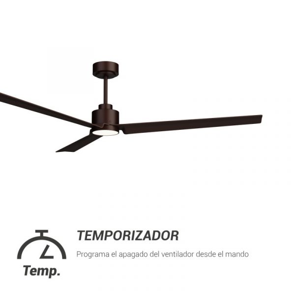 SULION ANNE XL VENTILADOR LED MARRON OXIDO - Imagen 11