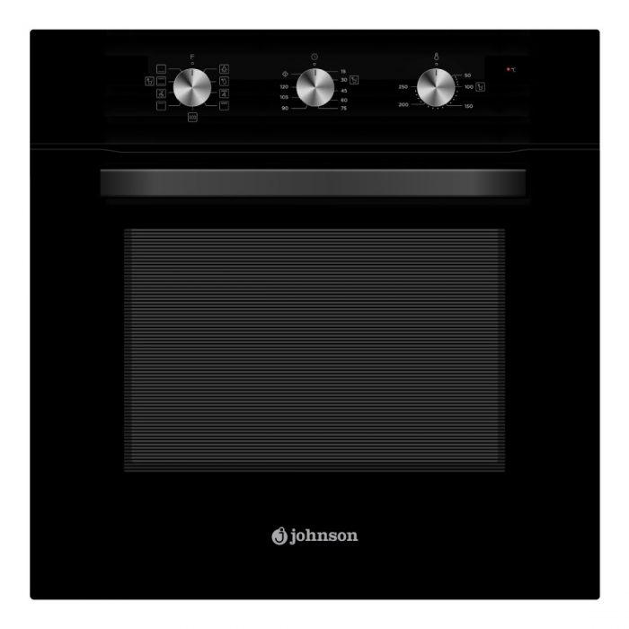 HORNO JOHNSON 65L 8 FUNCIONES AQUACLEAN CRISTAL NEGRO JOR65N