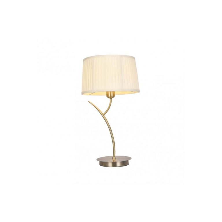 SOBREMESA MAGNI 1XE27 CUERO C/PANT.BEIG 53X30X30CM