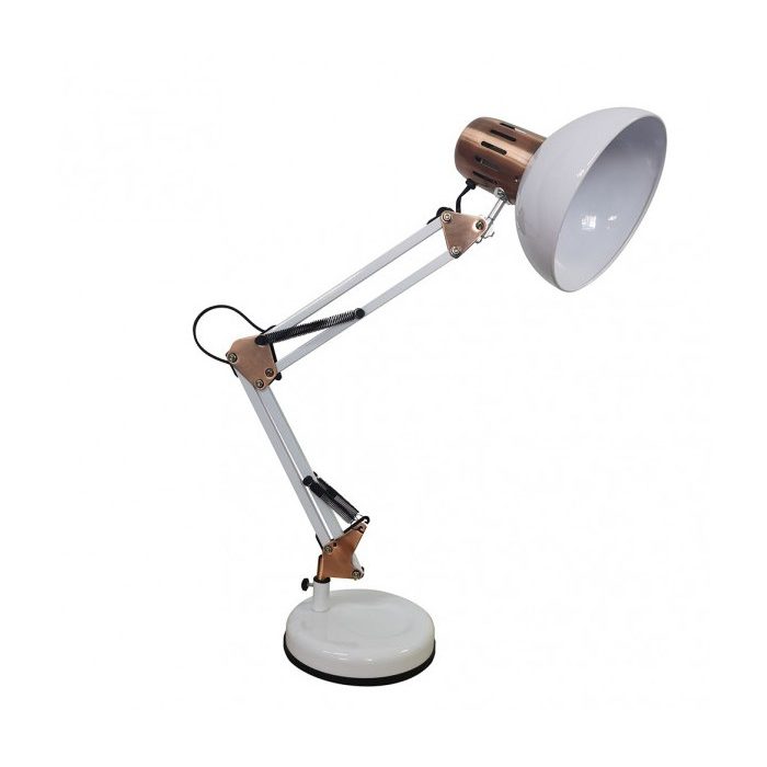 FLEXO ARTICULABLE RUTILO 1XE27 BLANCO/COBRE 57X39X15 CM