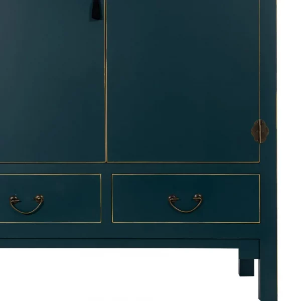 ARMARIO AZUL MADERA ''ORIENTE'' 100 X 45 X 160 CM - Imagen 6