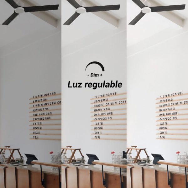 SULION ANNE VENTILADOR LED BLANCO NEGRO - Imagen 7