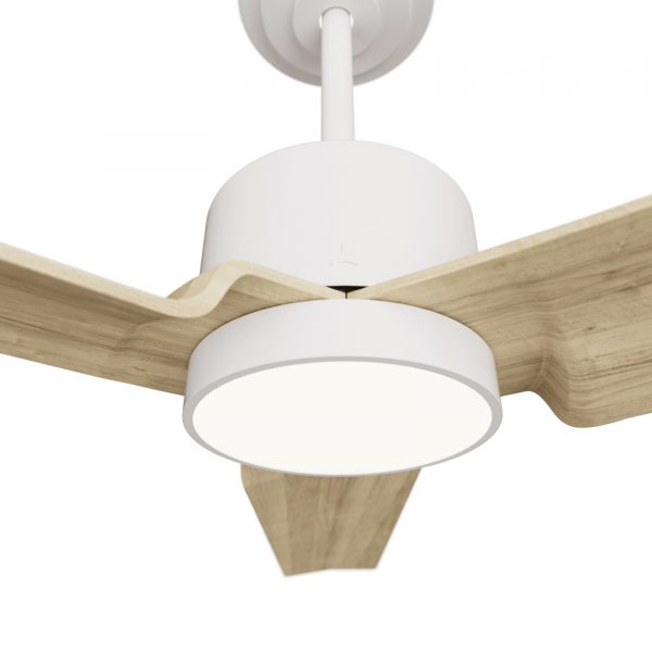 SULION ANNE VENTILADOR LED BLANCO MADERA CLARA - Imagen 5