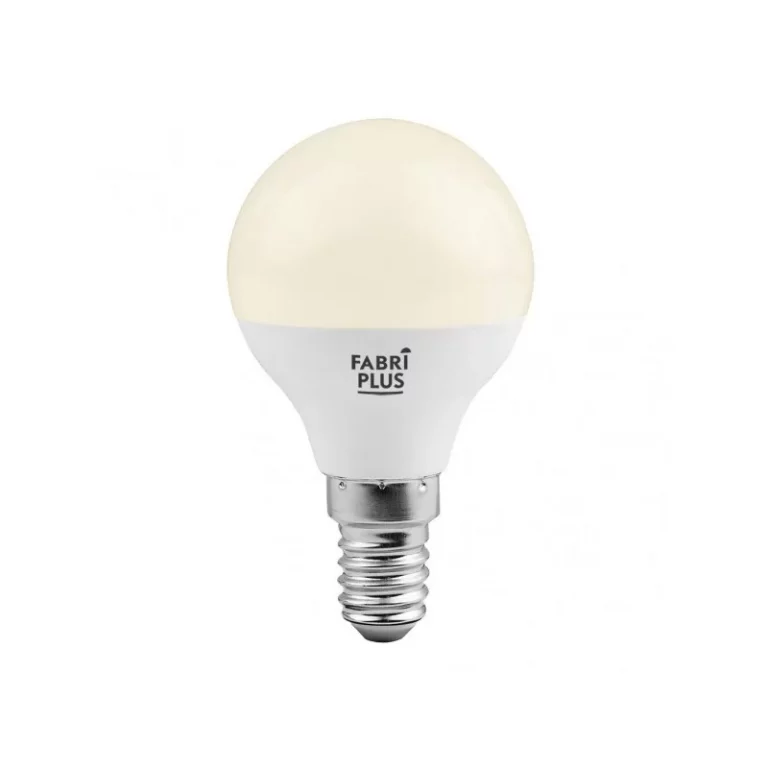 BOMBILLA ESFERICA 5W 4000K FABRIPLUS E14 450LM 7,5X4,2X4,2 CM
