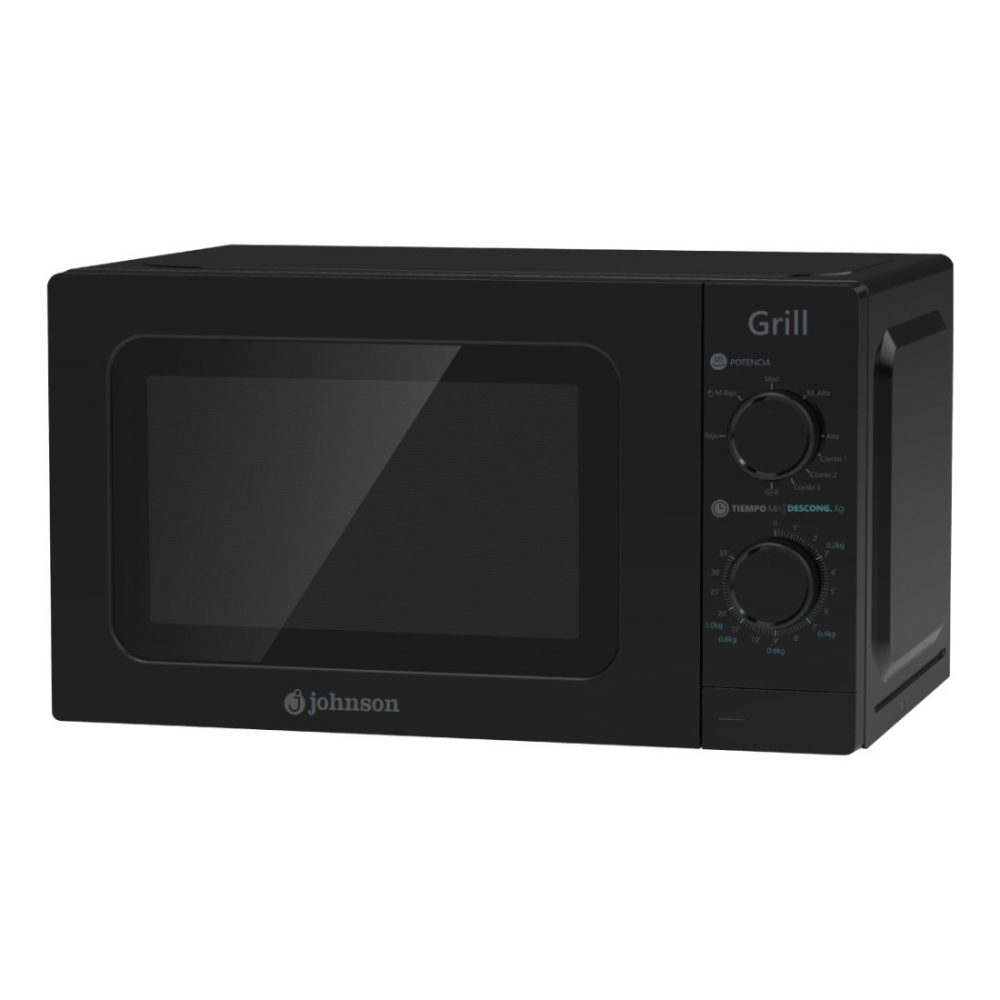 MICROONDAS JOHNSON 20L CON GRILL NEGRO JOMI20GN