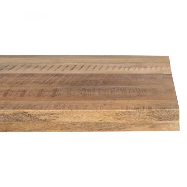 MESA COMEDOR NATURAL-NEGRO MADERA-HIERRO 240 X 100 X 79 CM - Imagen 5