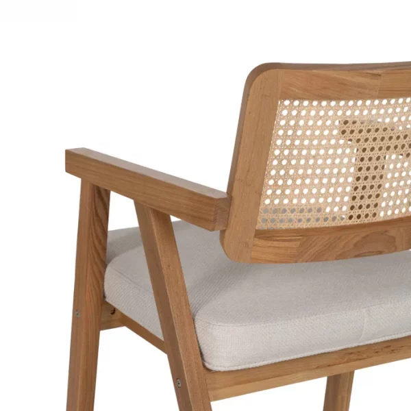 SILLA BRAZOS NATURAL MADERA / FIBRA 56 X 55 X 81 CM - Imagen 11