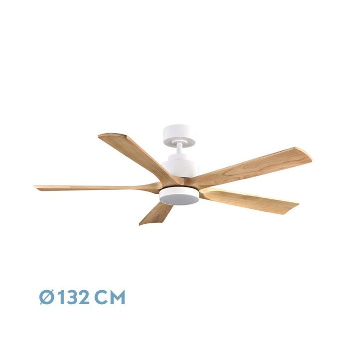 VENTILADOR DC CAIRO 24W 2400LM BLANCO/HAY 5ASP 132 D 3000K,4500K,6000K,REMOTO+TEMPOR+MEMORI