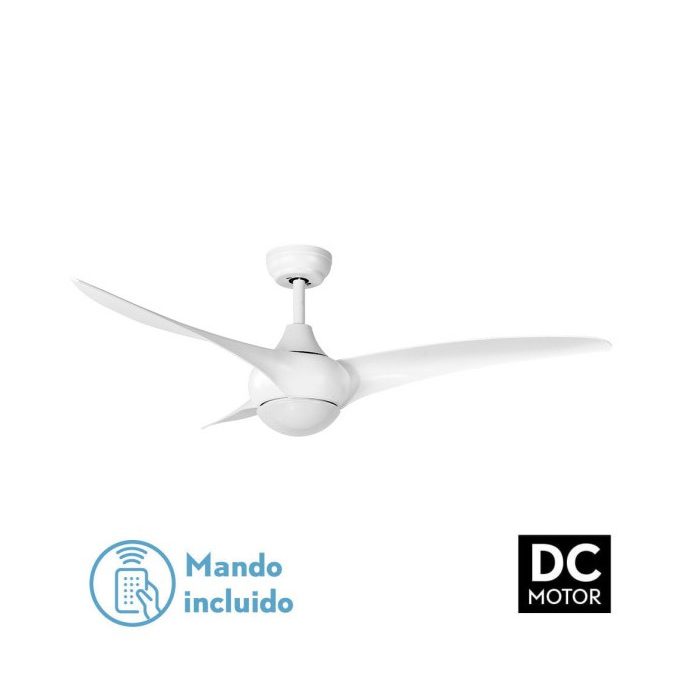 VENTILADOR DC CANEA 24W BLANCO 3 ASPAS 6 VELOCIDADES 134D 3000-4500-6000K C/REMOTO, MEMORIA Y TEMPORIZADOR 2424LM