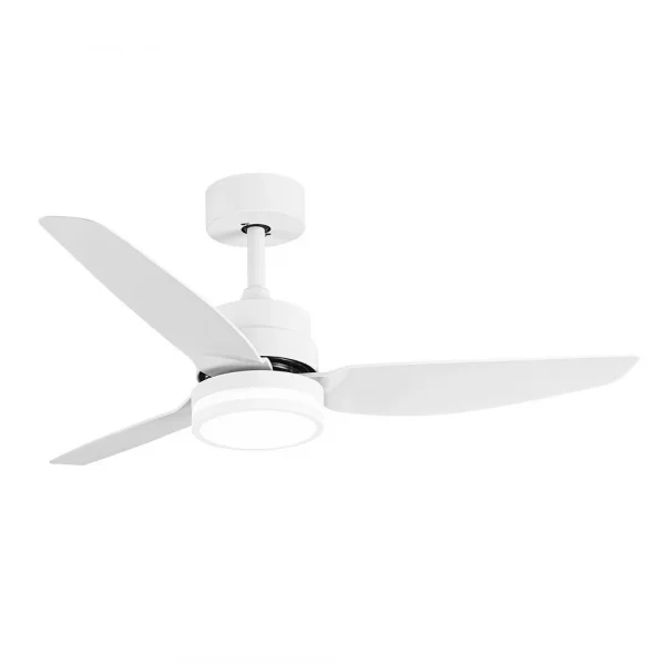 VENTILADOR DC JARAMA 20W BLANCO 3ASP.6VELOCIDADES 3000-4000-6500K 2350LM REMOTO,MEMORIA,TEMPERATURA 112D - Imagen 2