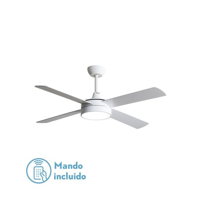 VENTILADOR DC NEVERY 26W BLANCO 4ASPAS BLANCO/HAYA 122D 2950LM 3000K,4000K,6000K REMOTO-TEMPORIZADOR-MEMORIA 24