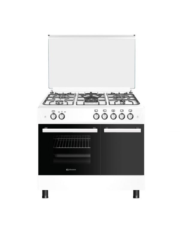 COCINA GAS BUTANO JOHNSON 90CM BLANCA CONA90PBB