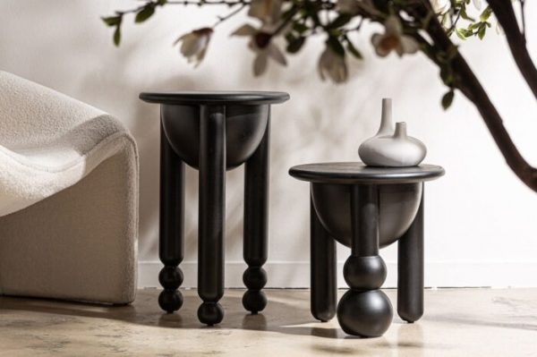 MESA AUXILIAR KRASIC NEGRO - Imagen 2