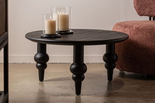 MESA DE CENTRO KRASIC 80x80x40 NEGRO - Imagen 2