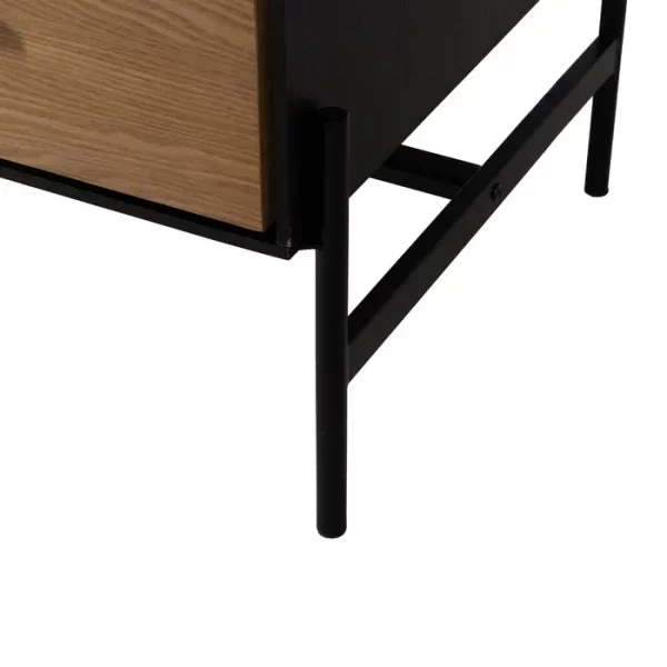 ARMARIO NEGRO-NATURAL DM-MADERA 104 X 53 X 203 CM - Imagen 14