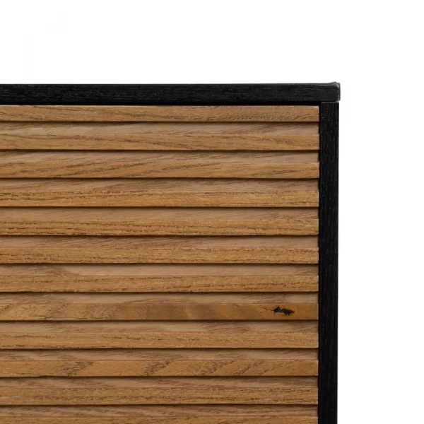 APARADOR NEGRO-NATURAL DM-MADERA 164 X 40 X 75 CM - Imagen 11