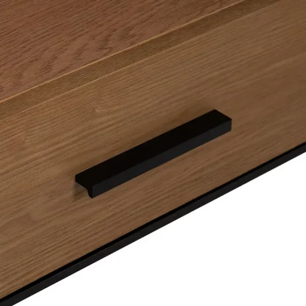 MUEBLE TV NEGRO-NATURAL DM-MADERA 154 X 40 X 44 CM - Imagen 8