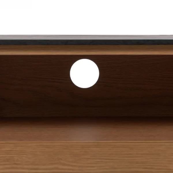 MUEBLE TV NEGRO-NATURAL DM-MADERA 154 X 40 X 44 CM - Imagen 10