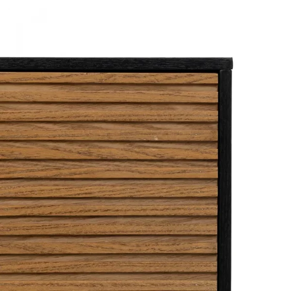 MUEBLE TV NEGRO-NATURAL DM-MADERA 154 X 40 X 44 CM - Imagen 11