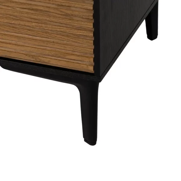 MUEBLE TV NEGRO-NATURAL DM-MADERA 154 X 40 X 44 CM - Imagen 12