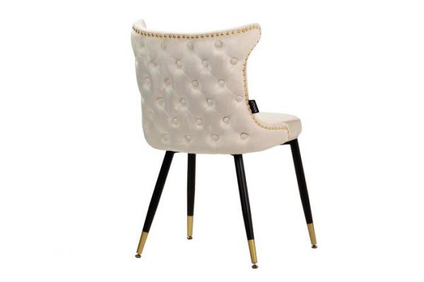 SILLA TACHUELAS VELVET BLANCO ASPEN 49x54x79 CM - Imagen 7