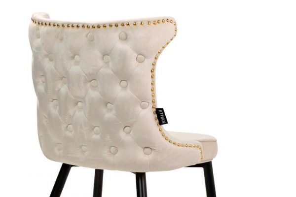 SILLA TACHUELAS VELVET BLANCO ASPEN 49x54x79 CM - Imagen 8
