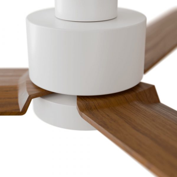 SULION ANNE VENTILADOR LED BLANCO MADERA OSCURA - Imagen 2