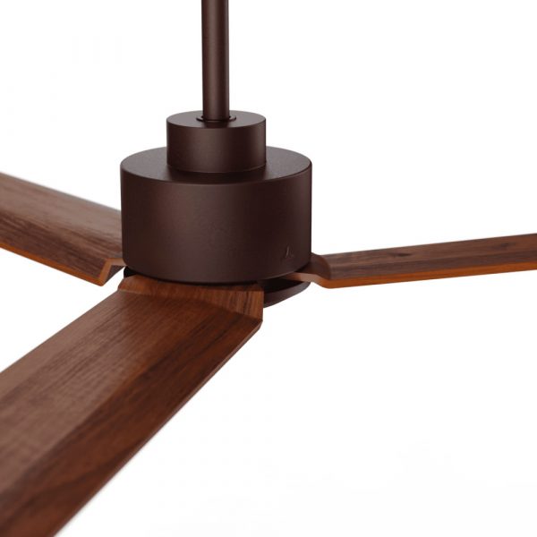 SULION ANNE VENTILADOR MARRON OXIDO MADERA NATURAL OSCURA - Imagen 2