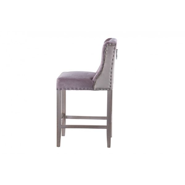 TABURETE COCINA CON TIRADOR LILA 48x53x104CM - Imagen 6