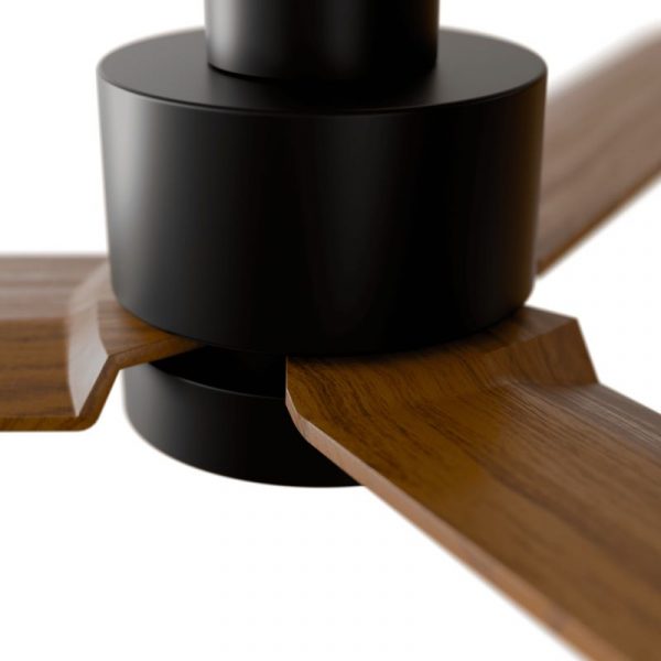 SULION ANNE VENTILADOR LED NEGRO MADERA NATURAL OSCURA - Imagen 4