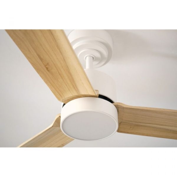 SULION ANNE VENTILADOR BLANCO MADERA CLARA - Imagen 5