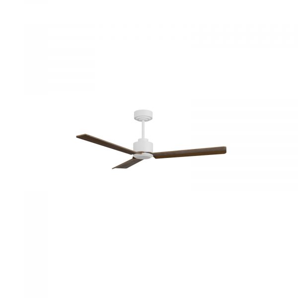 SULION ANNE VENTILADOR BLANCO MADERA OSCURA