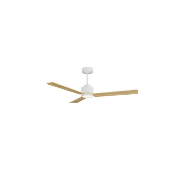 SULION ANNE VENTILADOR LED BLANCO MADERA CLARA
