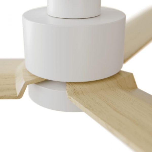 SULION ANNE VENTILADOR LED BLANCO MADERA CLARA - Imagen 7