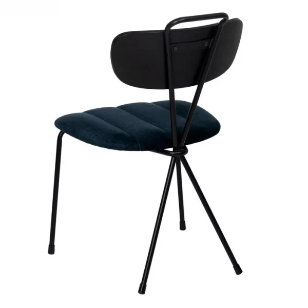 SILLA AZUL TEJIDO-METAL DECORACIÓN 47,50 X 61 X 85 CM - Imagen 5