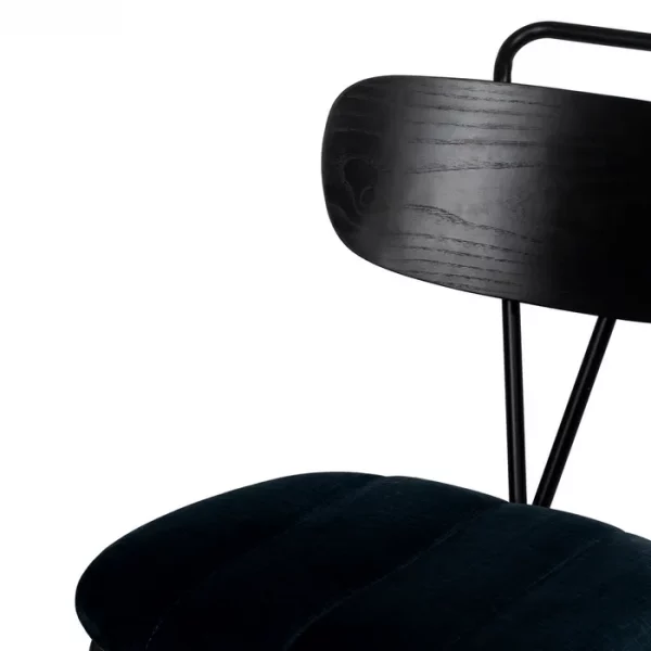 SILLA AZUL TEJIDO-METAL DECORACIÓN 47,50 X 61 X 85 CM - Imagen 7