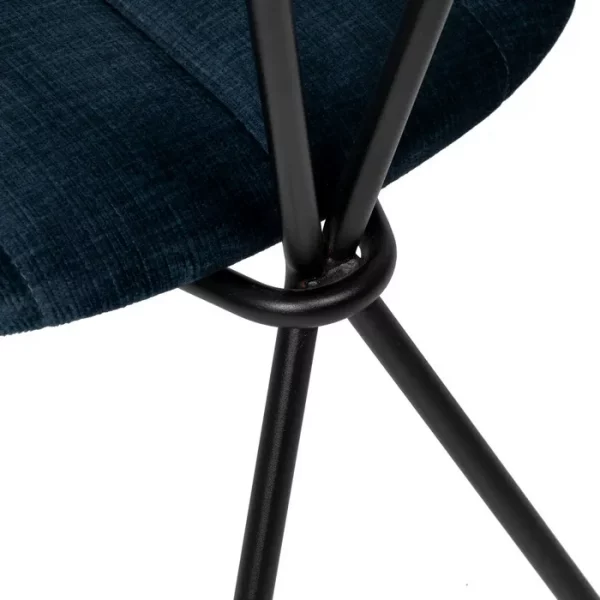 SILLA AZUL TEJIDO-METAL DECORACIÓN 47,50 X 61 X 85 CM - Imagen 11