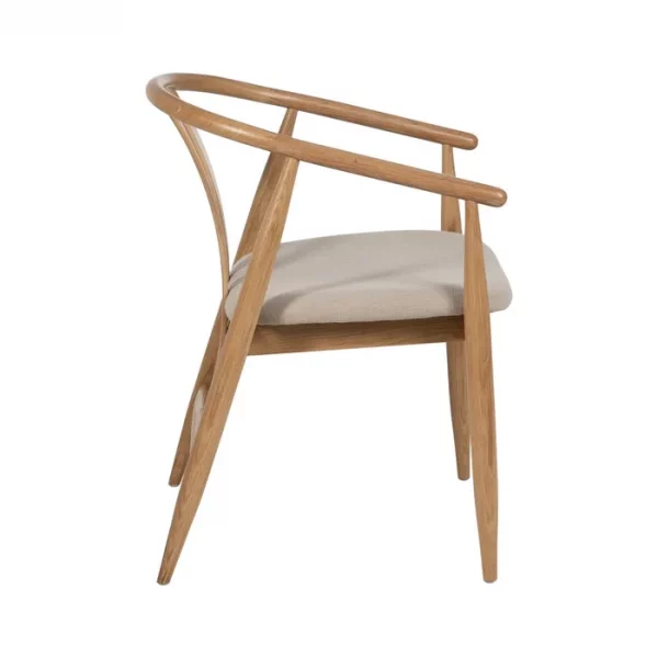 SILLA NATURAL TEJIDO-MADERA SALÓN 56,50 X 57 X 76,50 CM - Imagen 4