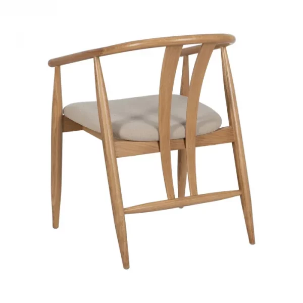 SILLA NATURAL TEJIDO-MADERA SALÓN 56,50 X 57 X 76,50 CM - Imagen 5