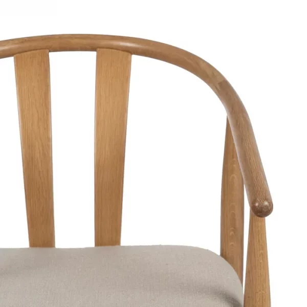 SILLA NATURAL TEJIDO-MADERA SALÓN 56,50 X 57 X 76,50 CM - Imagen 6