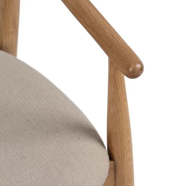 SILLA NATURAL TEJIDO-MADERA SALÓN 56,50 X 57 X 76,50 CM - Imagen 9