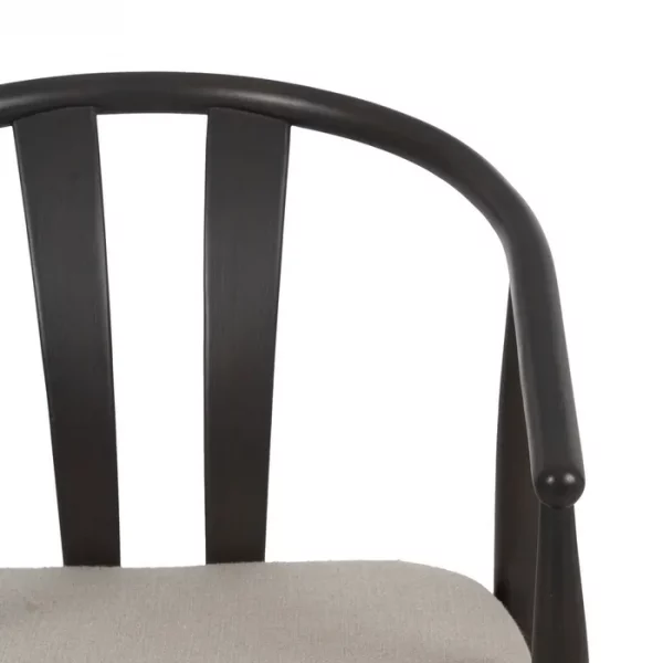 SILLA NEGRO TEJIDO-MADERA SALÓN 56,50 X 57 X 76 CM - Imagen 6