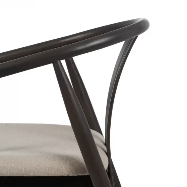 SILLA NEGRO TEJIDO-MADERA SALÓN 56,50 X 57 X 76 CM - Imagen 8