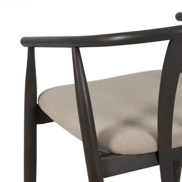 SILLA NEGRO TEJIDO-MADERA SALÓN 56,50 X 57 X 76 CM - Imagen 10