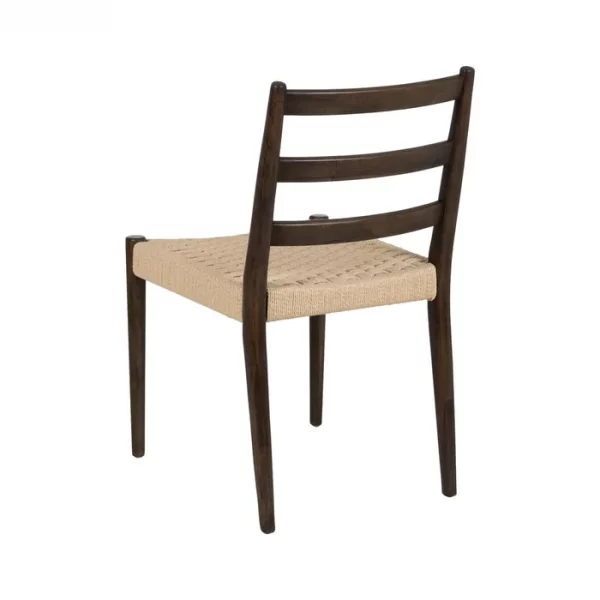 SILLA MARRÓN MADERA / FIBRA SALÓN 44 X 50 X 80 CM - Imagen 5