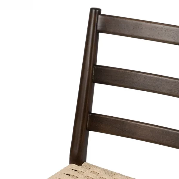 SILLA MARRÓN MADERA / FIBRA SALÓN 44 X 50 X 80 CM - Imagen 7