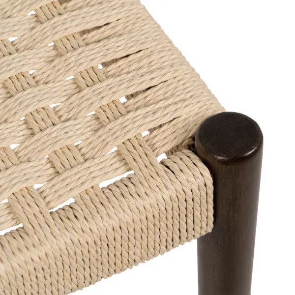 SILLA MARRÓN MADERA / FIBRA SALÓN 44 X 50 X 80 CM - Imagen 10