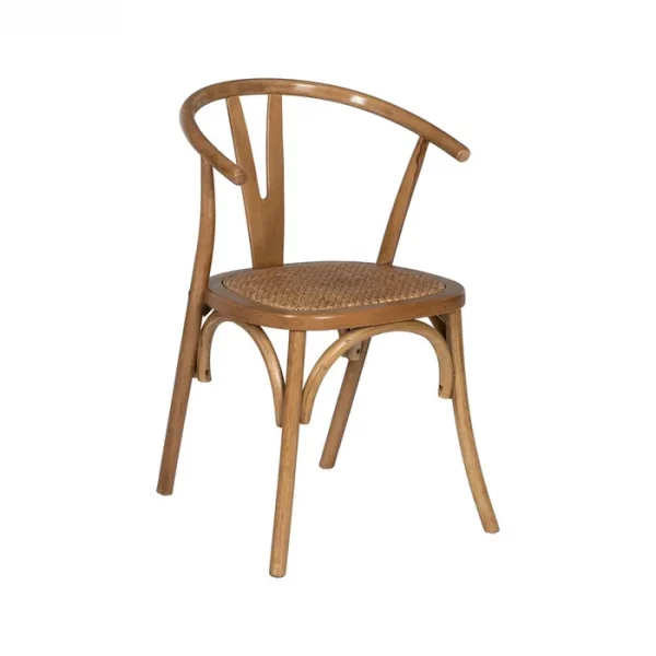 SILLA MIEL MADERA-RATÁN 55 X 50 X 81 CM - Imagen 3