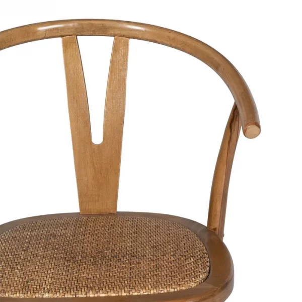 SILLA MIEL MADERA-RATÁN 55 X 50 X 81 CM - Imagen 6